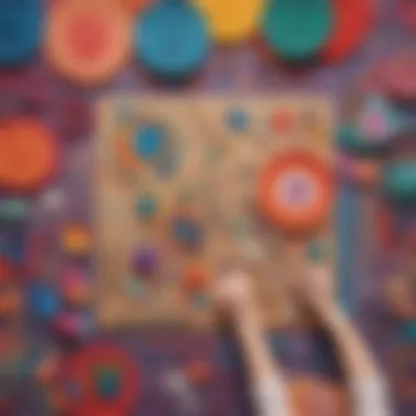 Accessible Craft Materials for Imaginative Minds A colorful display of simple craft materials