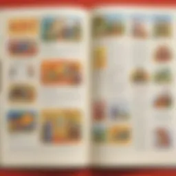 Colorful ABC book opened to a page with illustrations