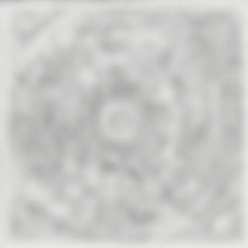 Abstract art pre-k coloring page