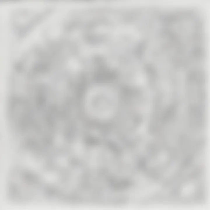 Abstract art pre-k coloring page