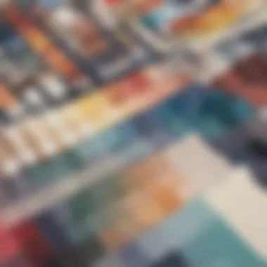 Artistic Elegance of Color Selection Abstract Artistic Interpretation of Joybird Swatch Kit