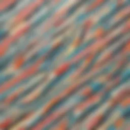 Abstract Geometric Design with Patterned Masking Tape