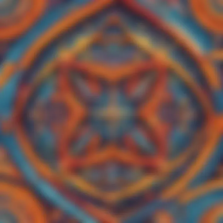 Abstract Geometric Patterns in Math Genius