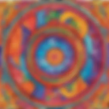 Abstract Shape Artwork for Coloring