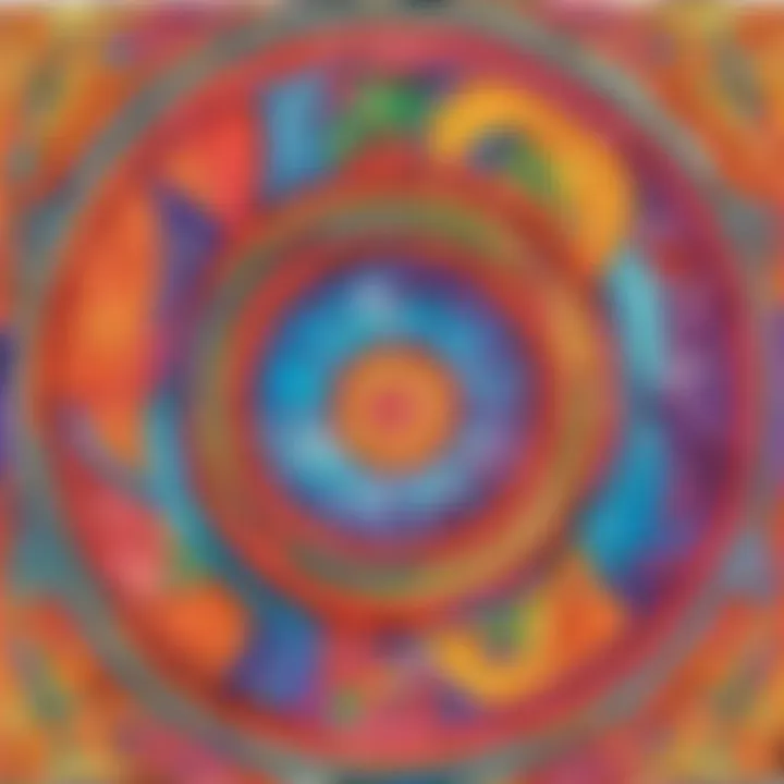 Abstract Shape Artwork for Coloring