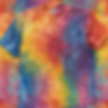 Abstract Watercolor-Inspired Tie-Dye Shirt Design