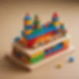 Colorful building blocks on a table