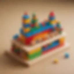 Colorful building blocks on a table