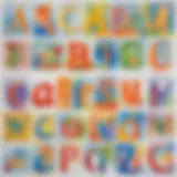 Colorful alphabet worksheets tailored for toddlers