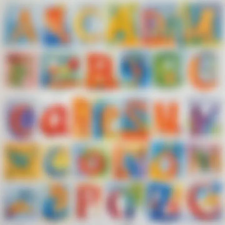 Colorful alphabet worksheets tailored for toddlers