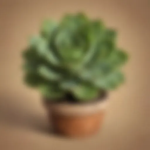 Apple shaped succulent plant as a gift