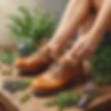 Natural Remedies for Fresh Footwear Aromatic herbs and essential oils for shoe odor removal