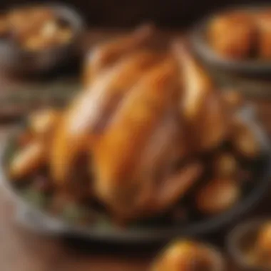 Artful Roasted Chicken Elegance Artisanal Chicken Roasting Masterpiece