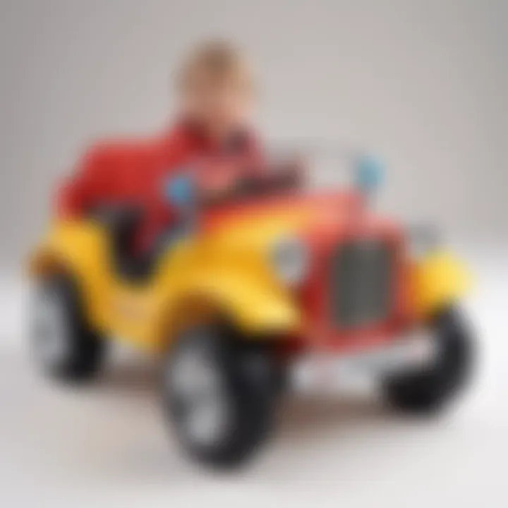 Battery operated car designed for young children