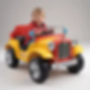 Child-Friendly Battery Operated Car Design Battery operated car designed for young children