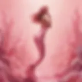 Elegant Mermaid Fin in Pink Tones