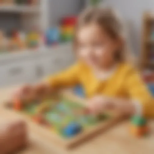 Colorful educational toys for five-year-olds