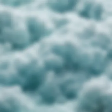 Delicate Fluffiness of Cloud Slime Fluffy cloud slime texture close-up