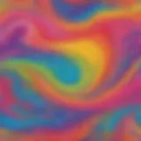 Vibrant slime swirls in motion