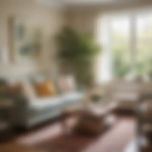 A tranquil living space enhanced by soothing fragrances