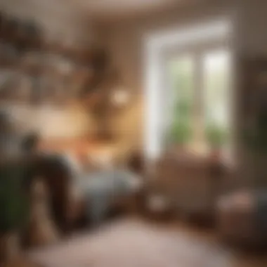 Cozy Reading Nook with Inviting Scents A cozy reading nook surrounded by inviting scents