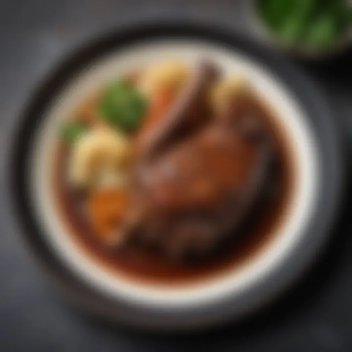 Braised Lamb Shank with Guinness Reduction