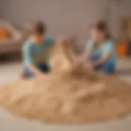 Captivating Children's Play with Large Bag Kinetic Sand