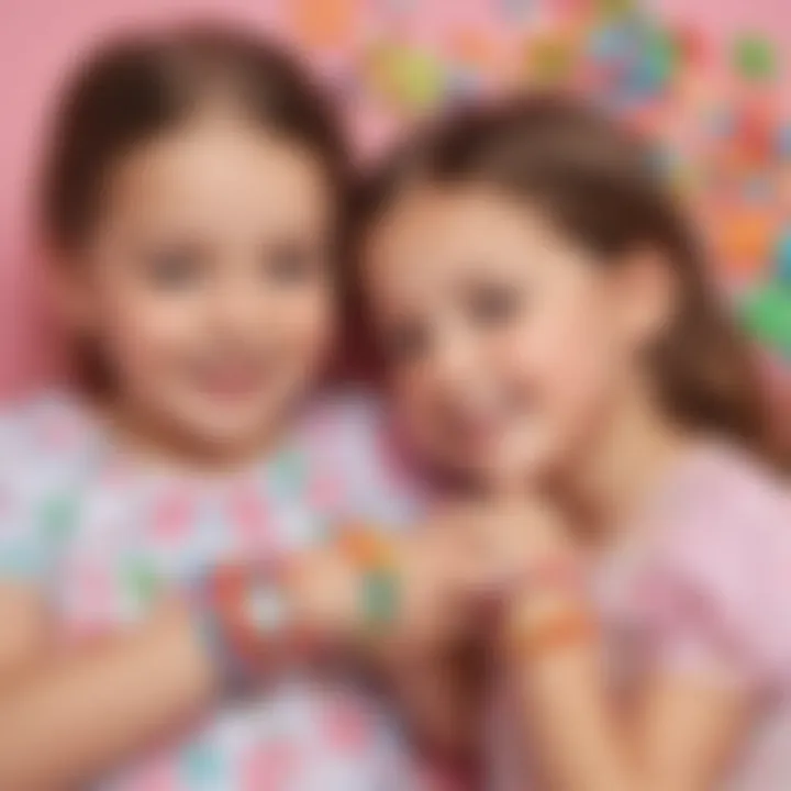 Adorable Kids Wearing Candy Watch Bracelets