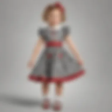 Chic Checkers Dress for Little Ones