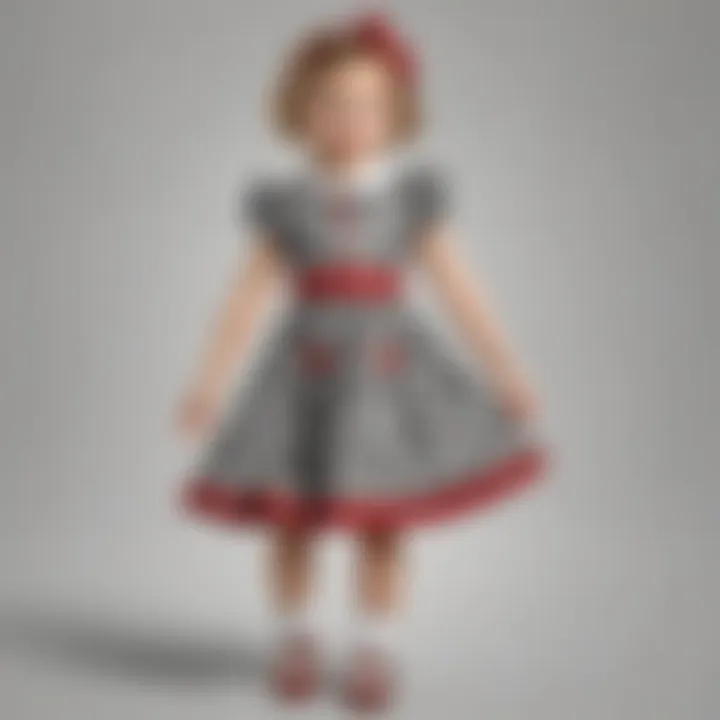 Chic Checkers Dress for Little Ones