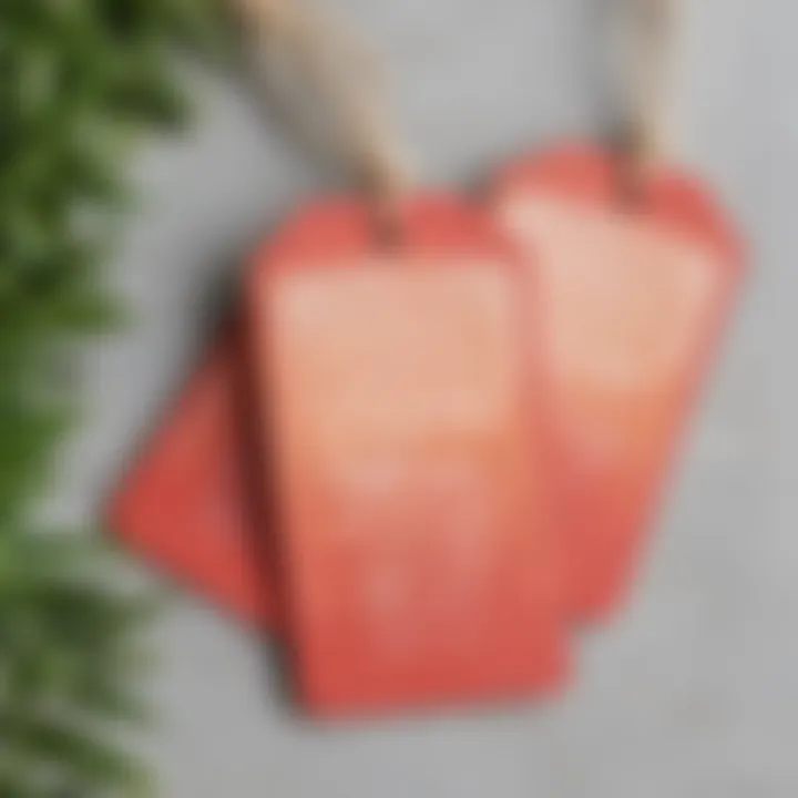 Chic personalized party favor tags