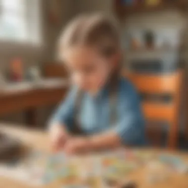 Child Solving Puzzle