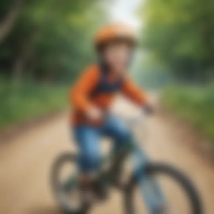 Child Wearing Helmet and Knee Pads