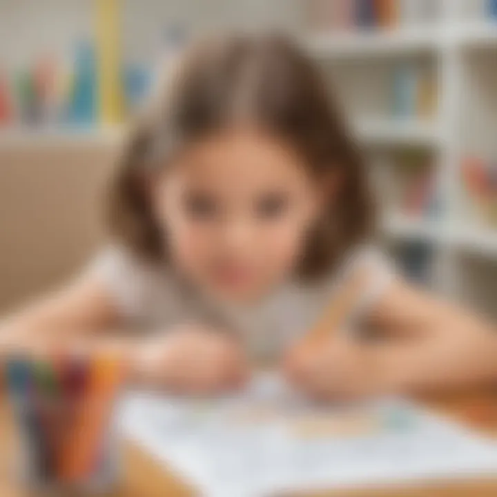 Children engaging in coloring activities with bright crayons and colored pencils