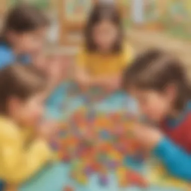 Children Participating in Jelly Bean Prayer Activity Children engaging in the Jelly Bean Prayer activity, illustrating creativity and reflection