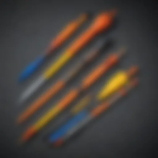 Comparison of various Nerf dart types