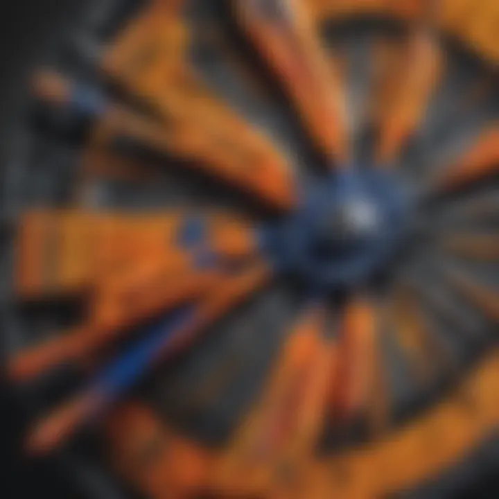 Close-up of high-performance Nerf darts