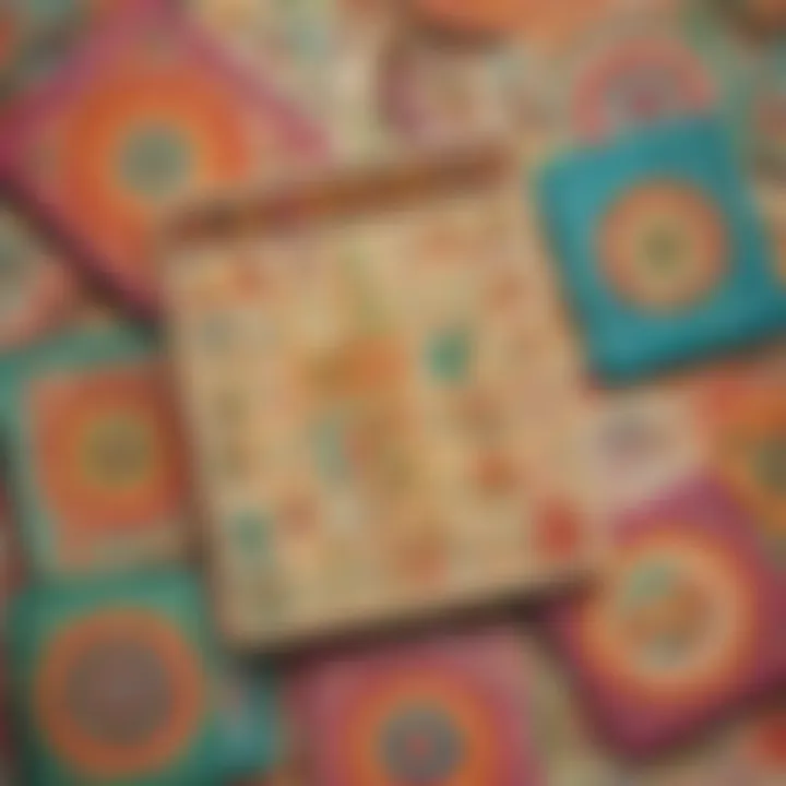 Mexican Fiesta Theme Bingo Cards with Colorful Designs