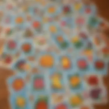 Artistic Mexican Loteria Game Cards Displayed Mexican Loteria Game Cards Spread Out on Table