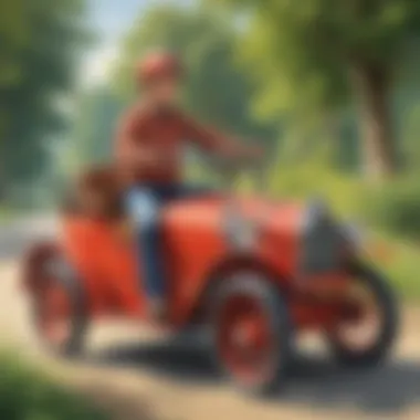 Classic Pedal-Powered Ride-On Vehicle for 10-Year-Olds
