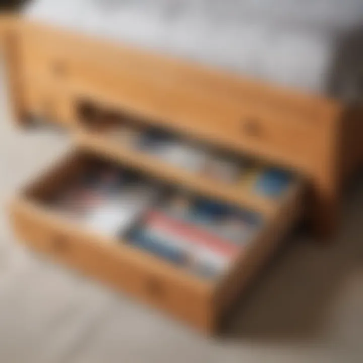 Clever under-bed storage idea for small rooms