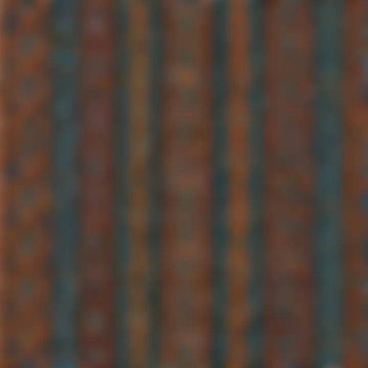 Close-up of friendship bracelet patterns