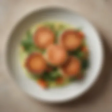 Colcannon Cakes Topped with Seared Salmon
