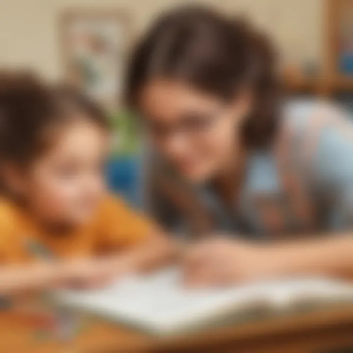 Illustration symbolizing the collaborative efforts of parents, teachers, and caregivers in enhancing children's language skills