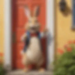 Colorful Cartoon Rabbit Knock-Knock Joke