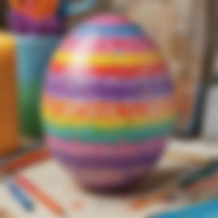 Colorful Easter Egg Painting Activity