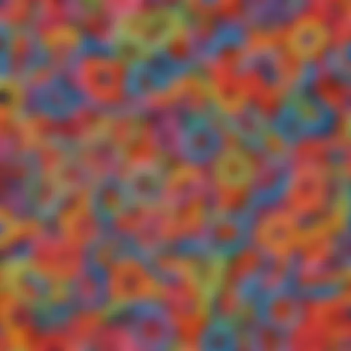 Colorful Rainbow Loom Bands in Various Patterns