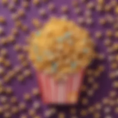 Vibrant Popcorn Creation Colorful Popcorn Artistry