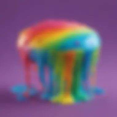 Colorful Rainbow Slime Creation