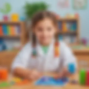 Colorful Science Activities for Young Learners Preschoolers engaged in a colorful science activity with safe, vibrant materials.
